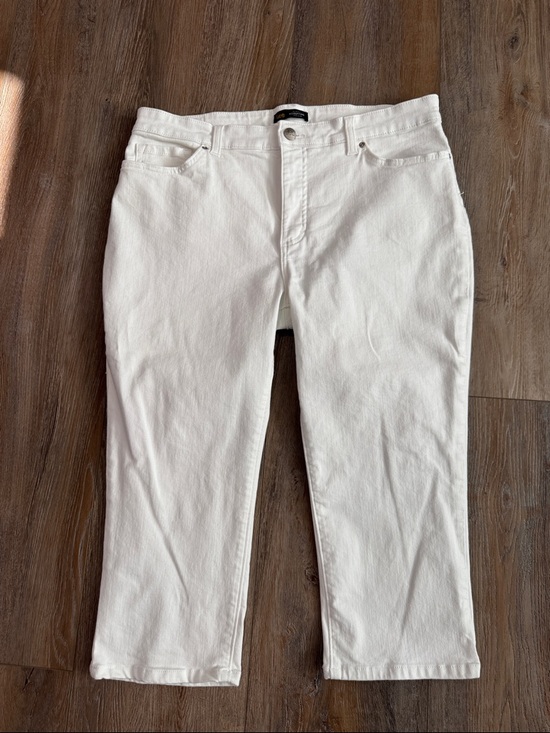 Lee Denim - Lee White Slim Fit Sculpting Capris Jeans